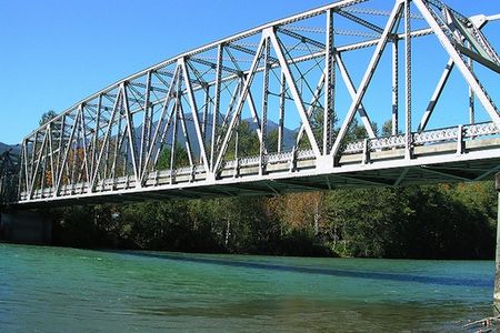 A bridge over another part of the Skagitt River