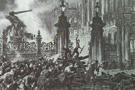 Killer robots storm the Winter Palace.