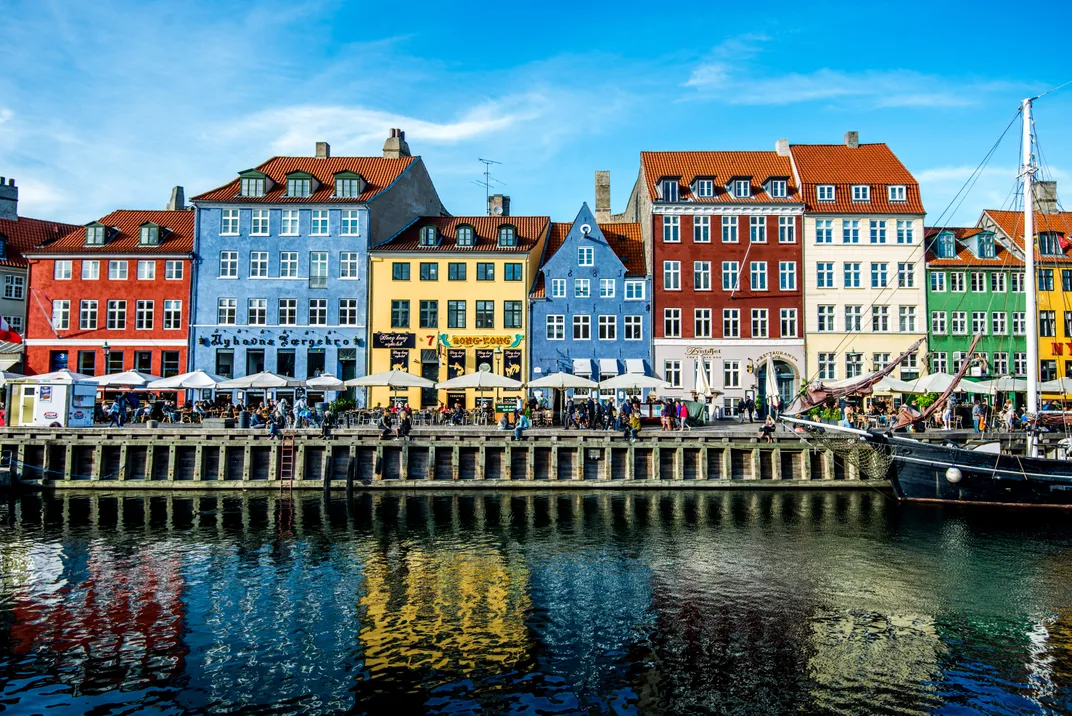 Copenhagen's historic port area of Nyhavn