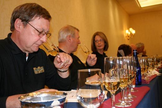 judges at the wine tasting