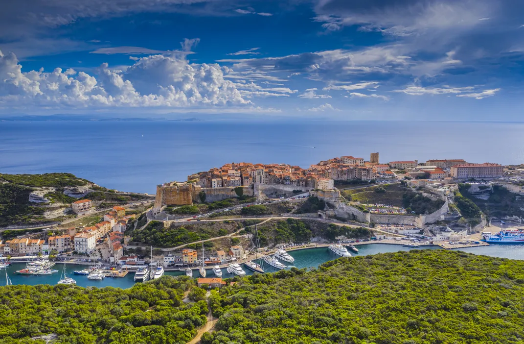 View of Bonifacio, Corsica, France