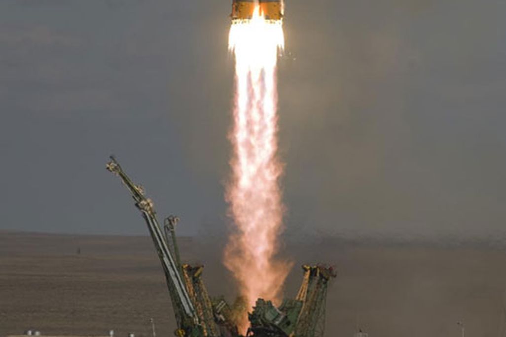 A Soyuz TMA-13 spacecraft