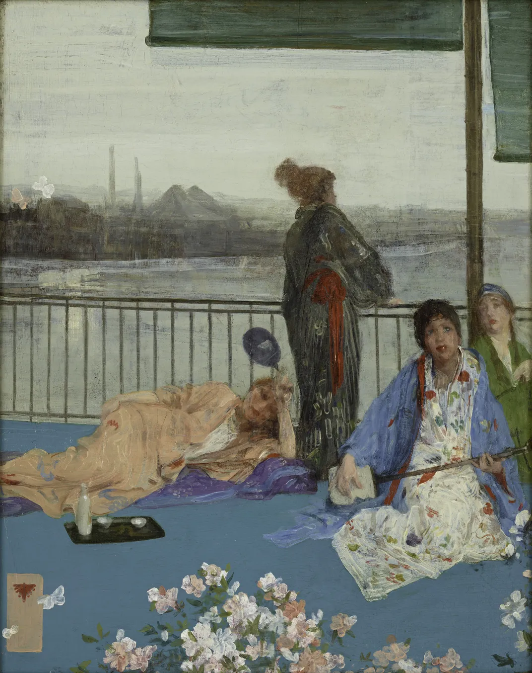 Variations in Flesh Color and Green—The Balcony, James McNeill Whistler