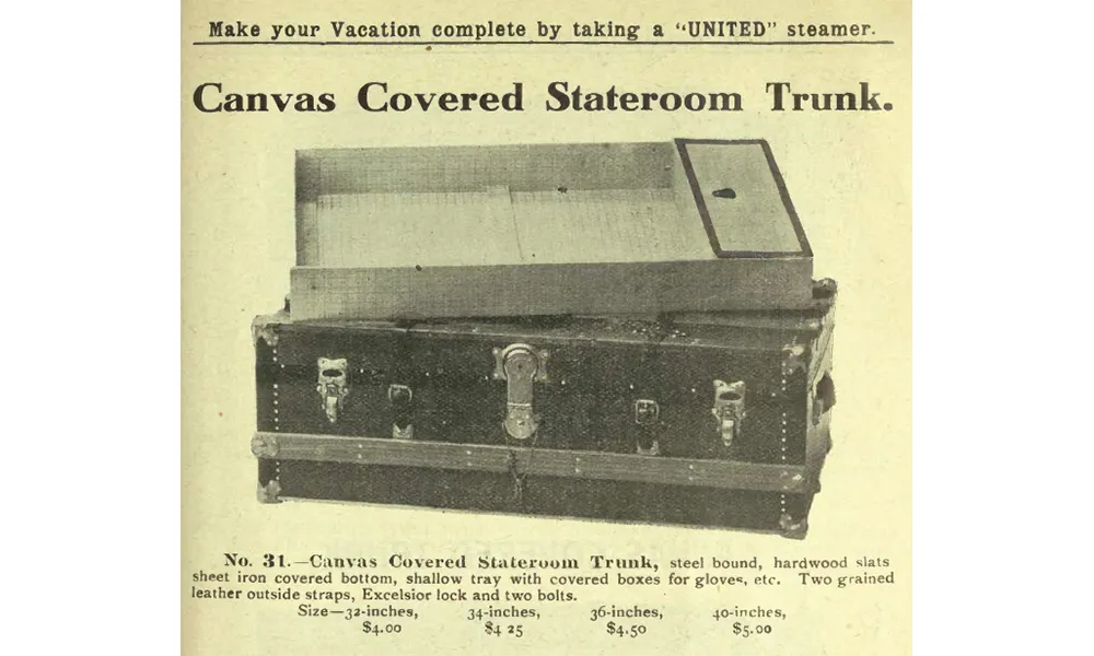 United stateroom trunk