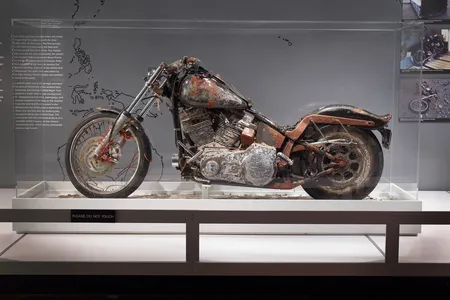 The bike on display at the Harley-Davidson Museum.