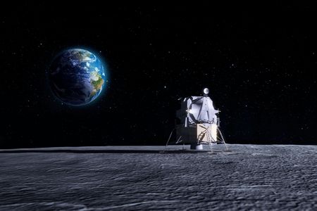 Philae's ancestor, the original Apollo lunar lander. 