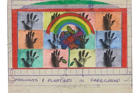 Mock Up for mural, 1994. Juan Sánchez papers, 1977-2005. Archives of American Art, Smithsonian