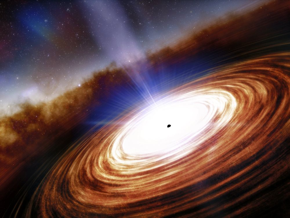 the black hole in space