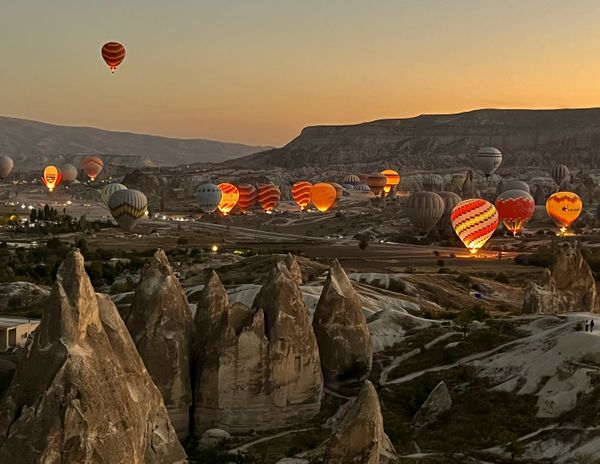 Hot Air Balloons at Sunrise in Cappadocia thumbnail