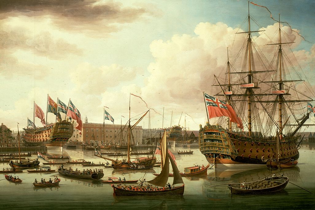 John_Cleveley_the_Elder,_The_Royal_George_at_Deptford_Showing_the_Launch_of_The_Cambridge_(1757).jpg