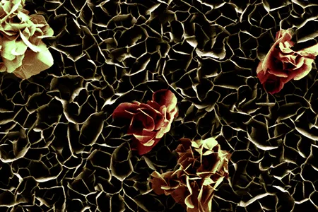 ZnO Fall Flowers. Image by Audrey Forticaux, a graduate student in the Chemistry Department