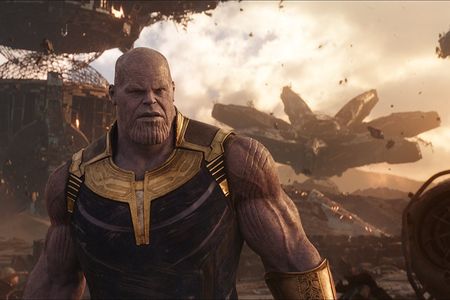 Voiced by Josh Brolin, the hulking alien aggressor Thanos moves and speaks precisely as Brolin did on set, thanks to state-of-the-art performance-capture technology.