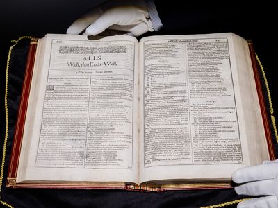 This copy of the First Folio is one of fewer than 20 in private hands.