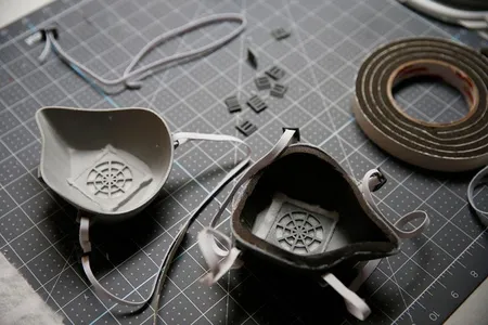 3D-printed masks made for a New Hampshire hospital amid PPE shortages in March.