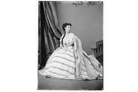 Belle Boyd in an image taken between 1855 and 1865.