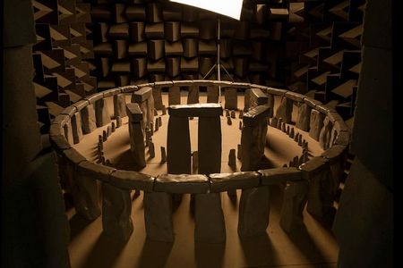 A scale model of Stonehenge used to test the ancient monument's acoustics