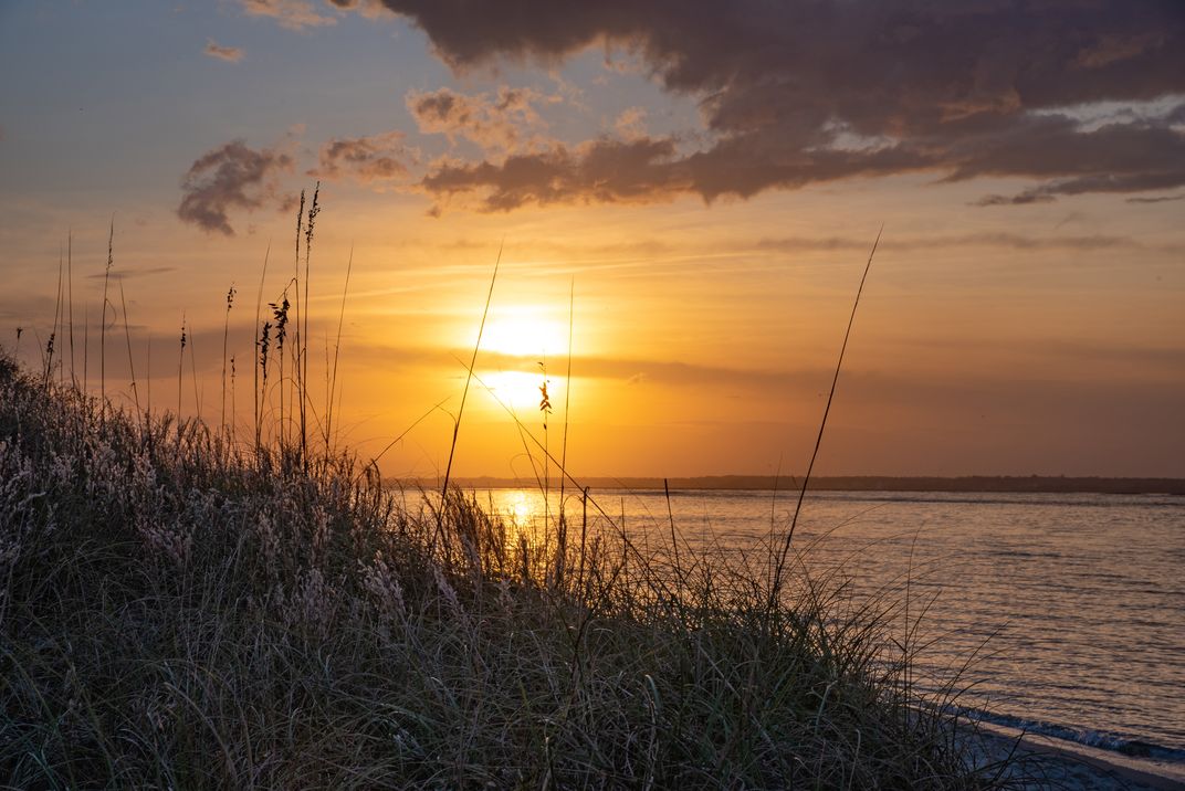 Sunset at Serenity Point on Topsail Island in North Carolina 