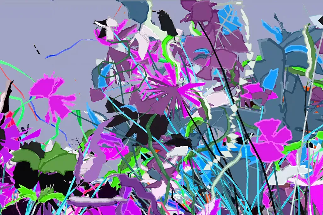 a jungle like scene digitally created