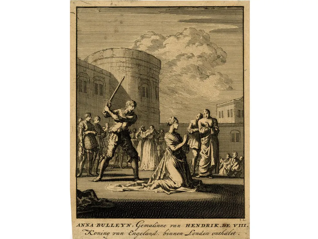 A 17th- or 18th-century depiction of Anne Boleyn's beheading