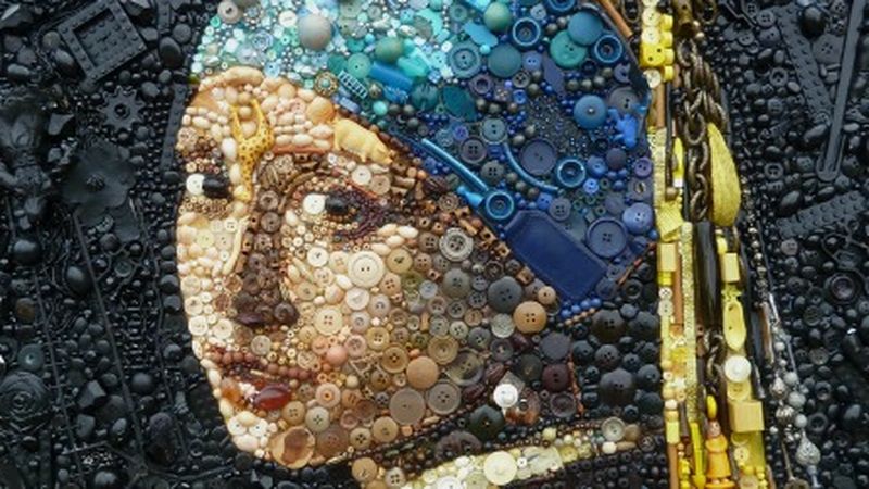 This Artists Recreates Great Works of Art Using Plastic Trinkets