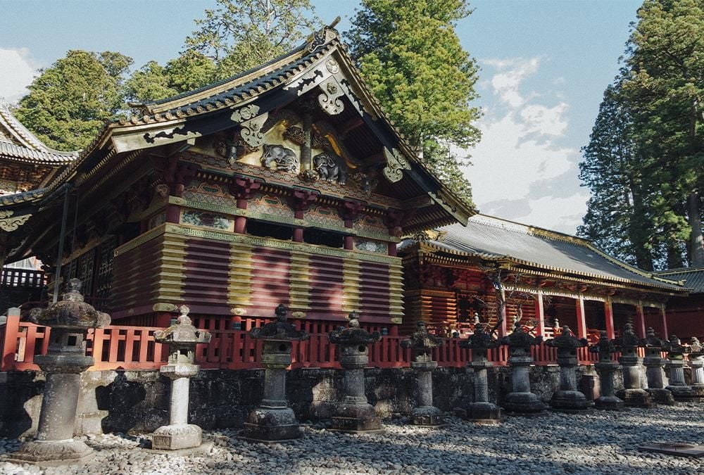 Toshogu Shrine complex in Nikko, Japan.