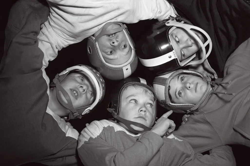 football huddle