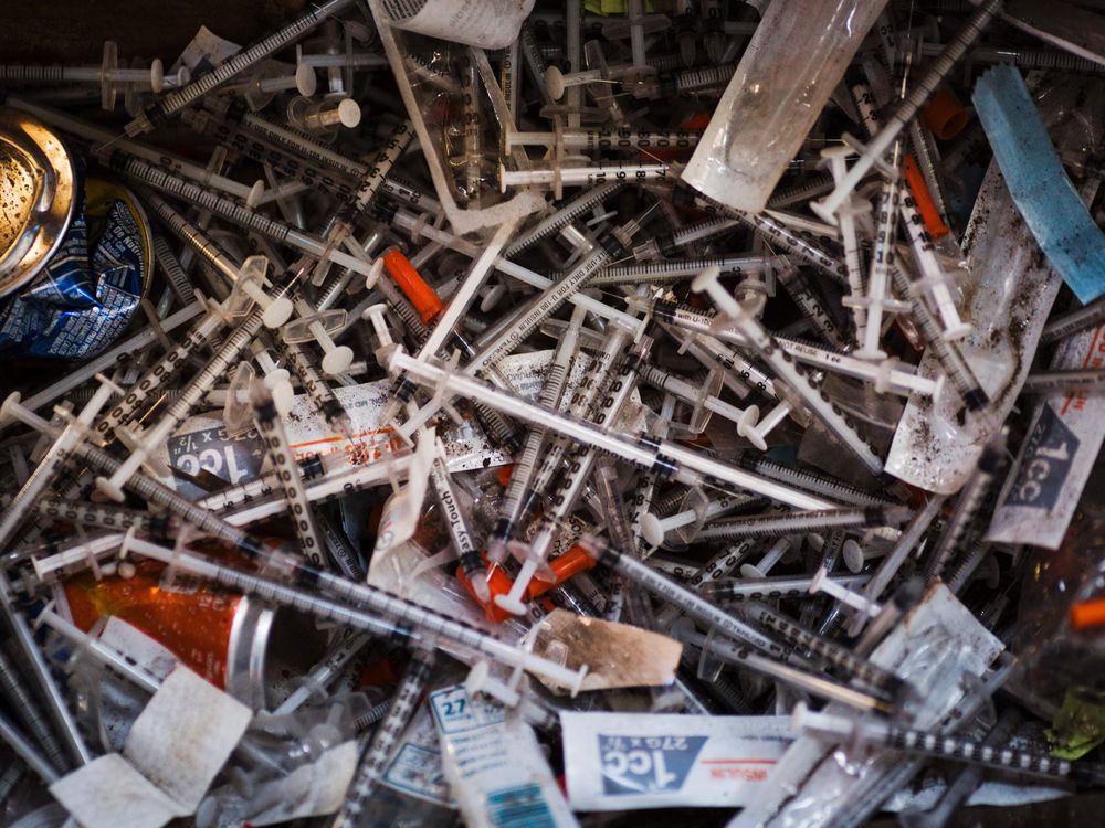 Syringes and other drug paraphernalia