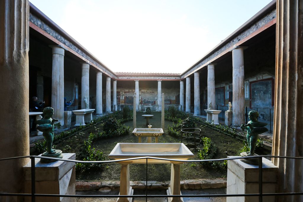 The courtyard of the House of the Vettii