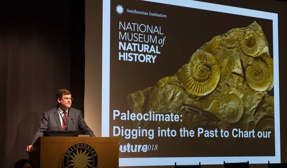 The National Museum of Natural History’s “Earth Temperature History Symposium” convened leading paleoclimate scientists to draw a comprehensive temperature curve of Earth’s past climates. (Lucia RM Martino, Smithsonian)