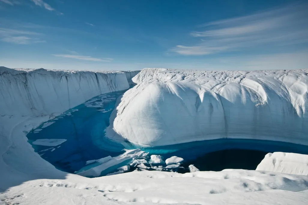 Greenland ice sheet melting