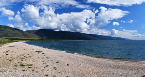 Desolate wilderness surrounds the giant Lake Baikal, the deepest, oldest and most voluminous lake on earth.