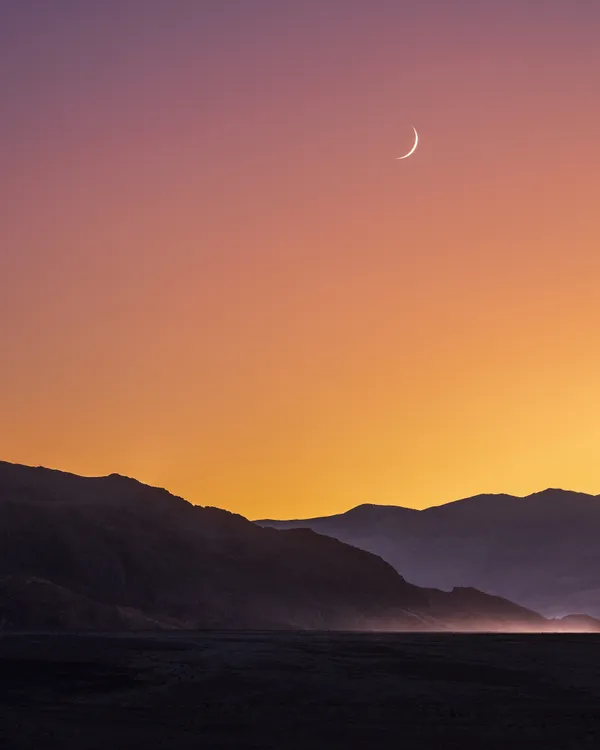 A Crescent Moon, Death Valley thumbnail