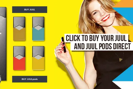This advertisement from San Francisco-based electronic cigarette company JUUL calls back the tobacco advertisements from the mid-20th century.