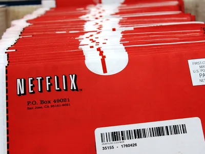 Packages of DVDs await shipment at the Netflix headquarters in San Jose, California, in 2002.