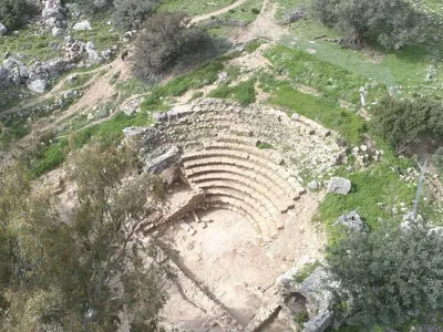 The newly unearthed odeon in Crete