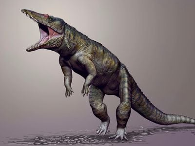 Terrifying. An ancestor of the modern-day croc stood nine feet tall and walked on its hind legs. It's been lovingly christened the "Carolina Butcher."