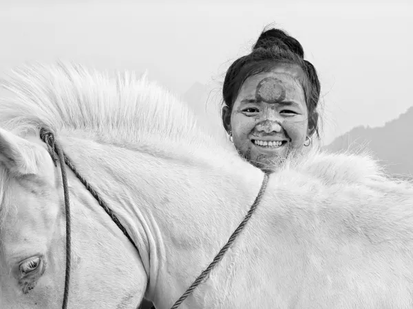 Faces of Horse and Girl thumbnail