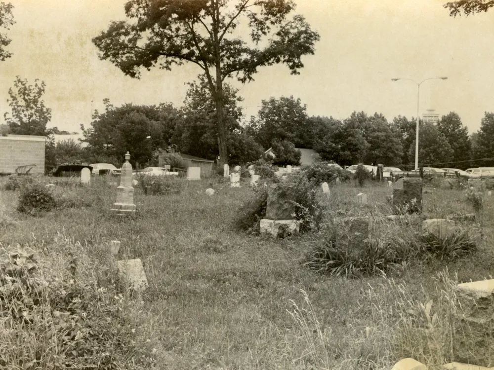 A historic photograph of Lincoln Cemetery