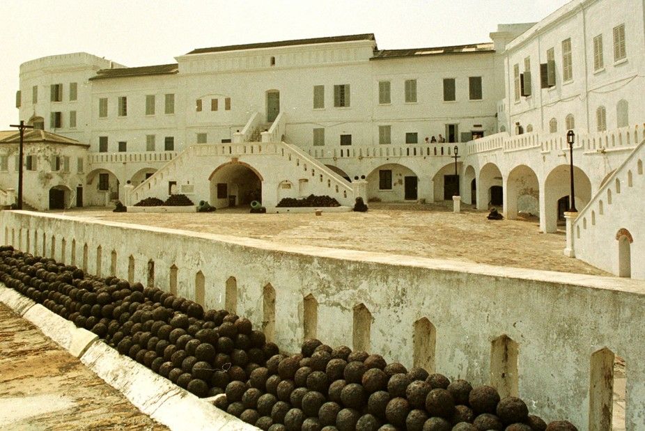 A slave fortress in Cape Coast, Ghana