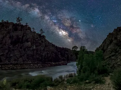 With its clear, dark skies, Colorado&#39;s Browns Canyon National Monument is an ideal spot to admire planets, constellations and the Milky Way.