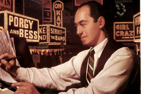 Composer and pianist George Gershwin, whose 1924 composition "Rhapsody in Blue" entered the public domain on January 1, 2020
