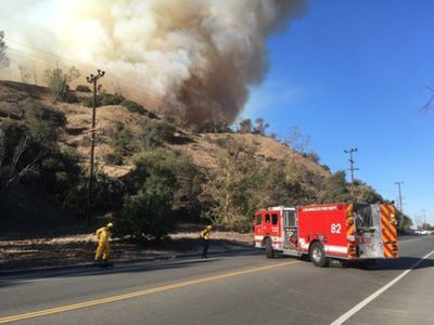 The fire in Griffith Park was largely extinguished by late Friday