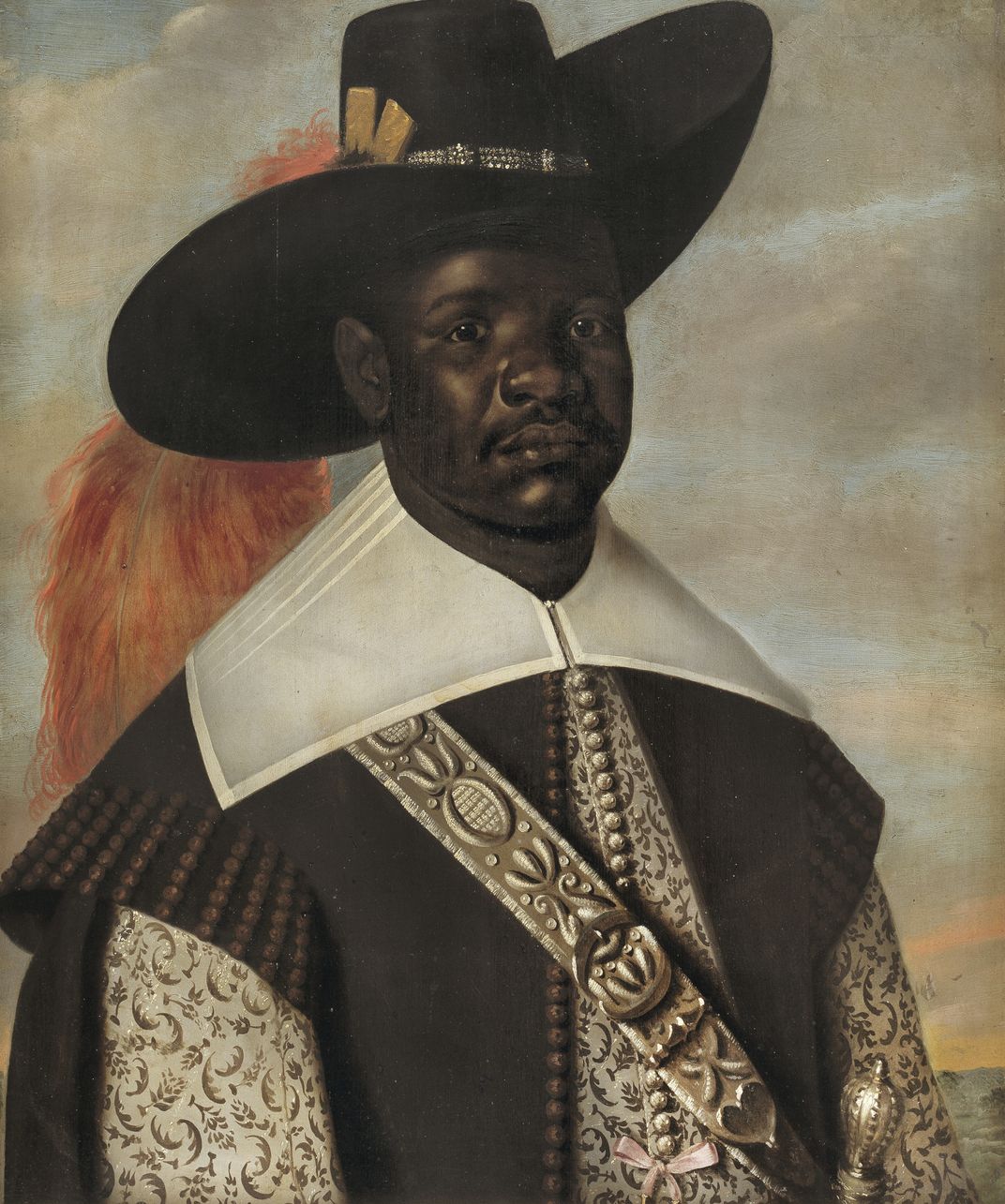 Unidentified artist, Don Miguel de Castro, Emissary of Kongo, circa 1643, oil on panel