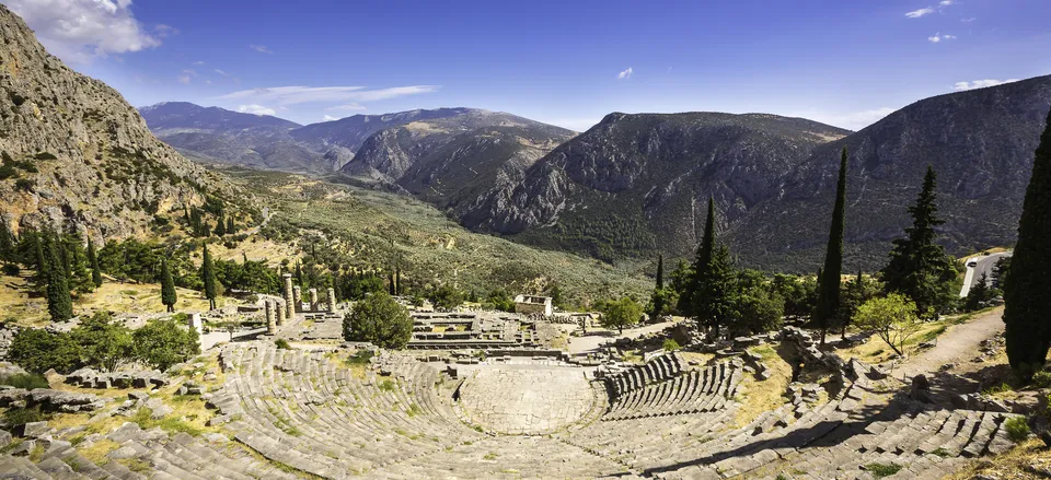  The amphitheater at Delphi 