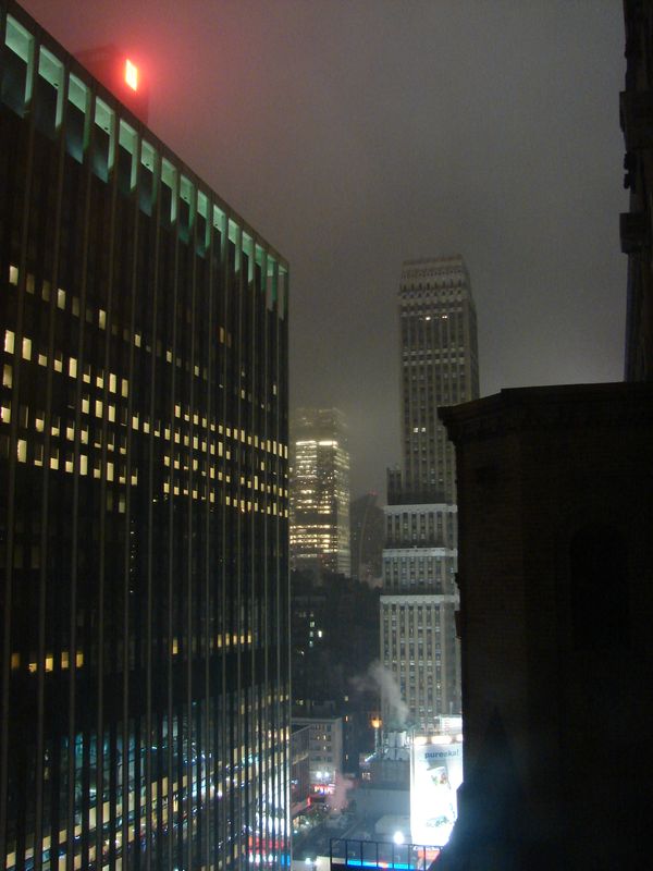 Fog over Broadway New York thumbnail