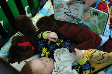 A reader can point a smartphone at the pages of this children's book to reveal surprising animations. 