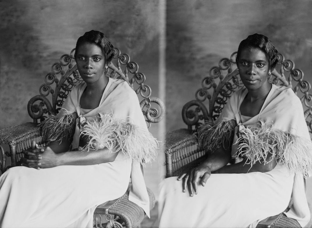 Studio portrait of a Black woman