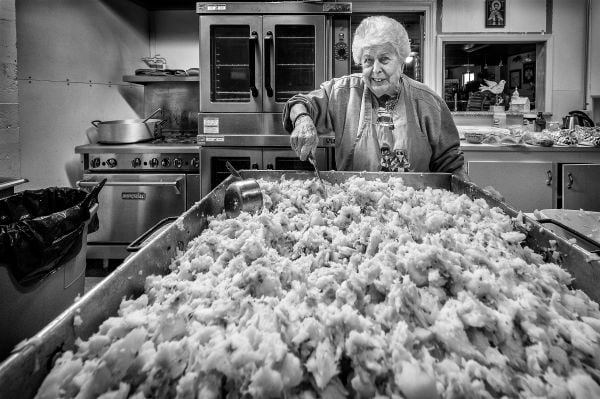 92 year old Dorothy Milosovich prepares her specialty bakalar for a special feast thumbnail
