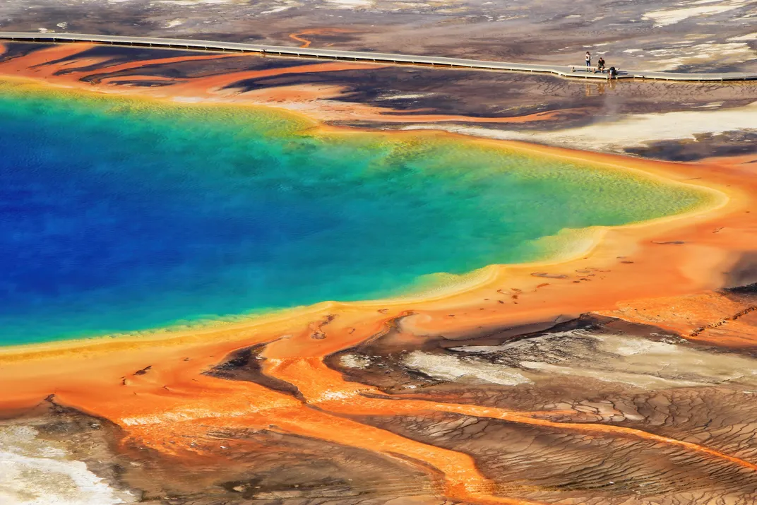 Grand Prismatic Spring in Yellowstone