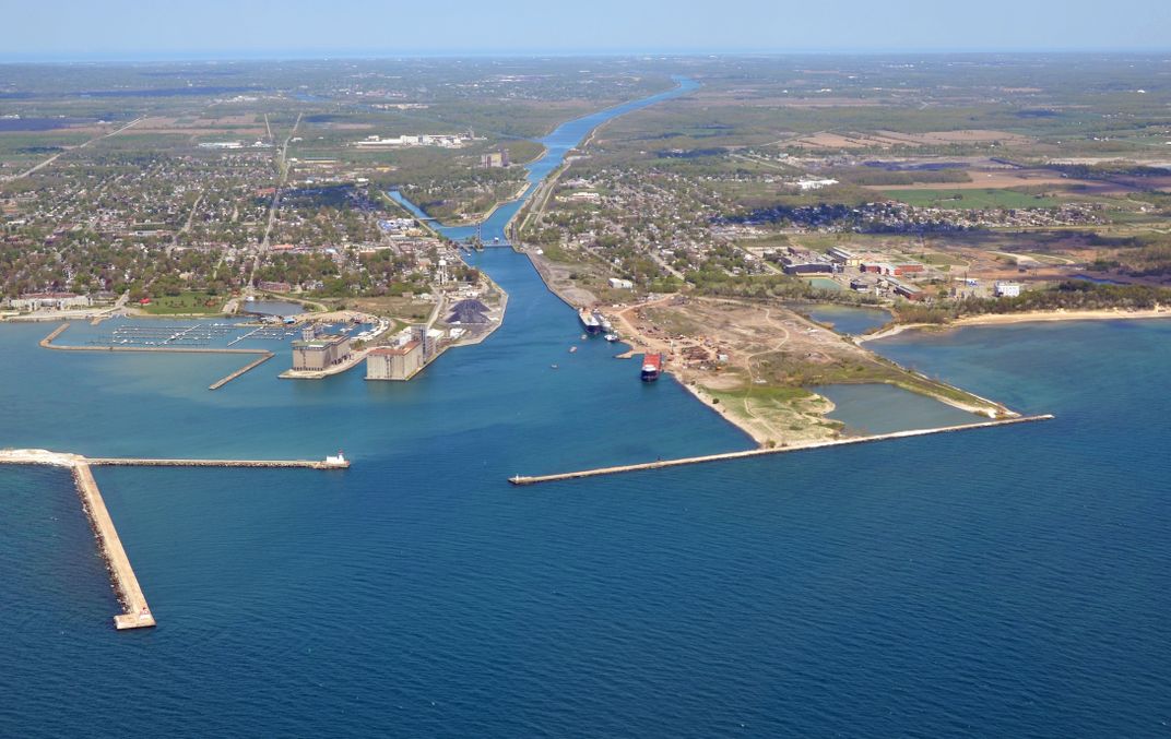 Entering the Welland Canal